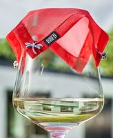 The Wine Savant Classic Wine Glass Covers, Set of 4