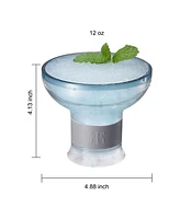 The Wine Savant Frozen Chiller Cocktail Glasses, Set of 4