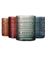 The Wine Savant Khen Art Deco Hobnail Glasses, Set of 4