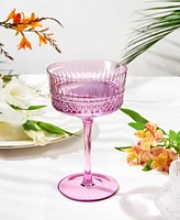 The Wine Savant Art Deco Vintage Goblet Cocktail Glasses, Set of 6