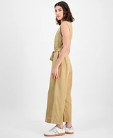 Tommy Hilfiger Women's Sleeveless Belted Jumpsuit