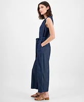 Tommy Hilfiger Women's Belted Zip-Front Jumpsuit
