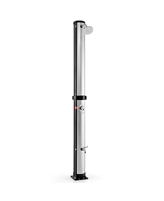 7.2 Feet Solar-Heated Outdoor Shower with Free-Rotating Shower Head