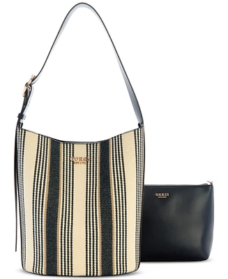 Guess Nicolette Small Two-in-One Bucket Shoulder Bag