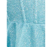 B Darlin Juniors' Strapless Tiered Shimmer Dress