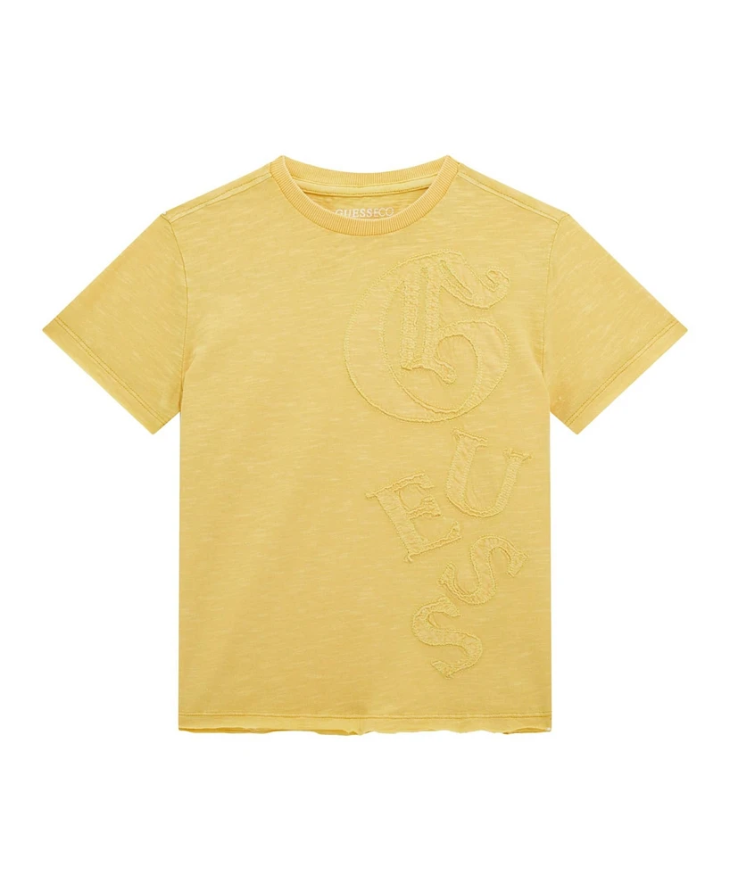 Guess Big Boys Garment Dye Short Sleeve T-Shirt