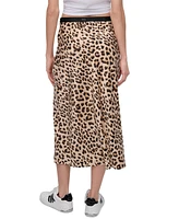 Dkny Jeans Women's Logo-Waistband Midi Slip Skirt - L3Z