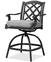 Wythburn Outdoor Firepit Bar Height Stool, Created for Macy's