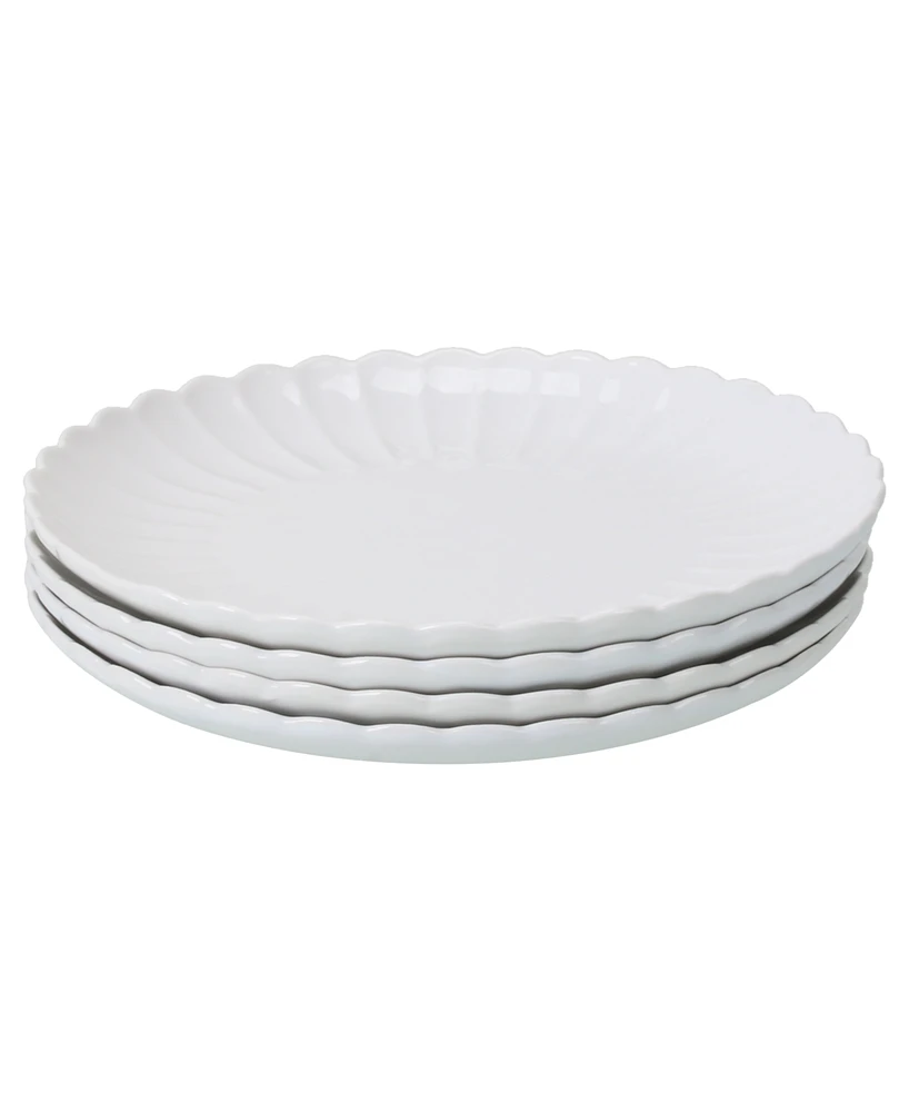 Bia Cordon Bleu Petal 4-Pc. Dinner Plates Set, Service for 4