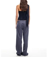 Lioness Women's Island Ruched Scarf-Trim Tube Top