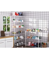 2 Pack 3 Tier Shelf Wire Shelving Unit, 2P-3TWL1848-w-lkj