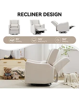 29.5" Wingback Swivel Recliner Rocker