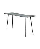 Streamdale Furniture Modern Industrial Acacia Wood Console Table with Live Edge