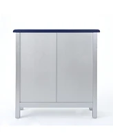 Elegant Firwood Cabinet With Carved Panels And Ample Storage