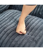 Comfy Bean Bag Chair, Armrests, Oversized Lazy Floor Sofa