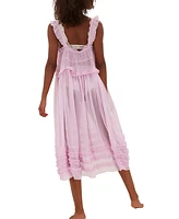 Free People Women's Moon Phase Sheer Midi Nightgown