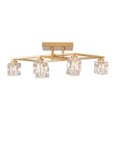 6-Light Crystal Dining Room Ceiling Lamp (Bulbs Included)