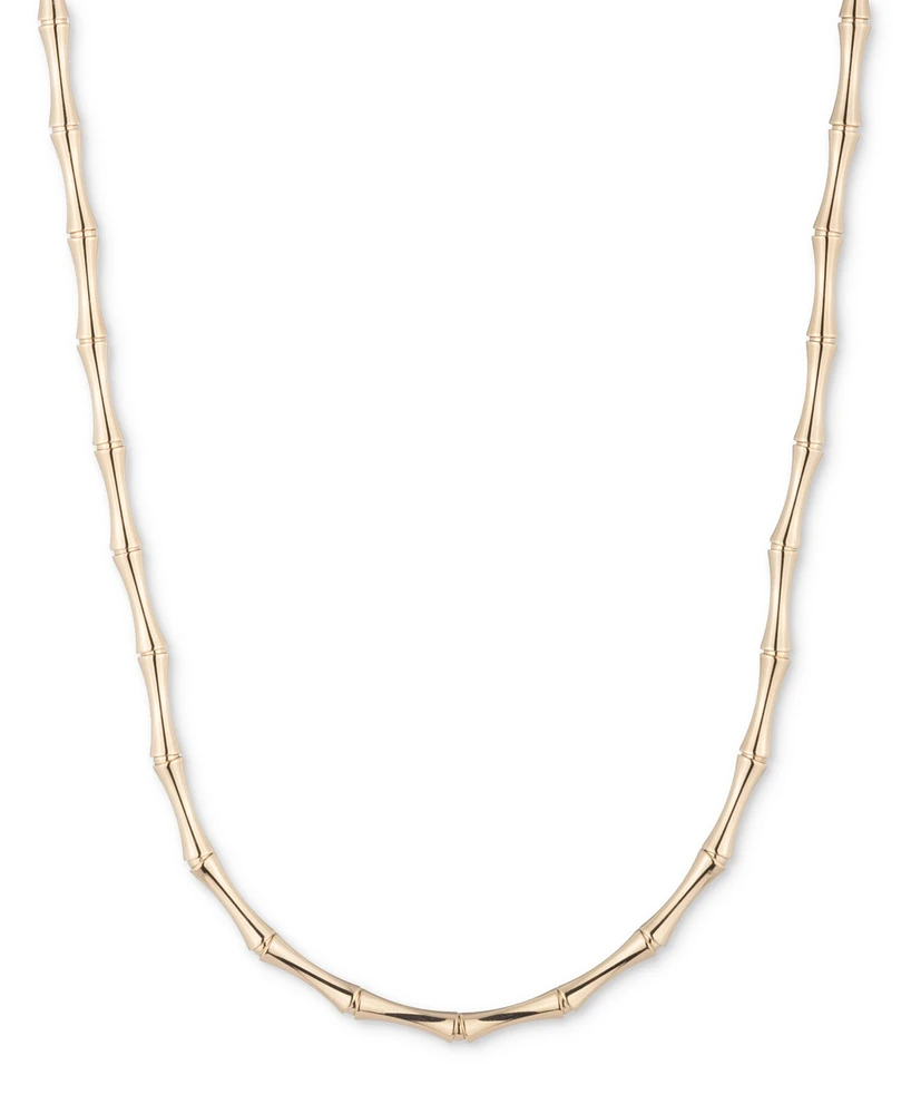 Lauren Ralph Lauren Gold-Tone Bamboo-Inspired 16" Collar Necklace