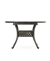 Versatile Aluminum Extendable Outdoor Dining Table for Patio