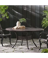 Versatile Aluminum Extendable Outdoor Dining Table for Patio
