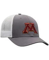 Top of the World Men's Gray/White Minnesota Golden Gophers Victory Baseline Trucker Adjustable Hat