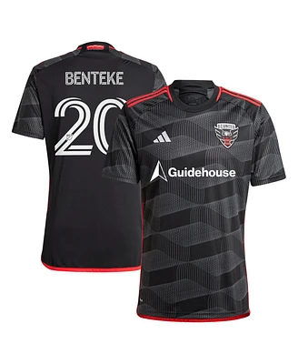 Adidas Men's Christian Benteke Black D.c. United 2024 The Icon Kit Replica Player Jersey