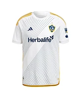 Adidas Men's Gabriel Pec White La Galaxy 2024 Angelino Kit Authentic Player Jersey