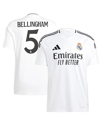 Adidas Men's Jude Bellingham White Real Madrid 2024/25 Home Replica Player Jersey