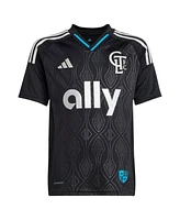Adidas Big Boys and Girls Ashley Westwood Black Charlotte Fc 2025 Fortress Kit Replica Player Jersey
