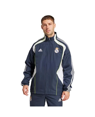 Adidas Men's Navy Real Madrid Urban Purist Aeroready Full-Zip Track Jacket