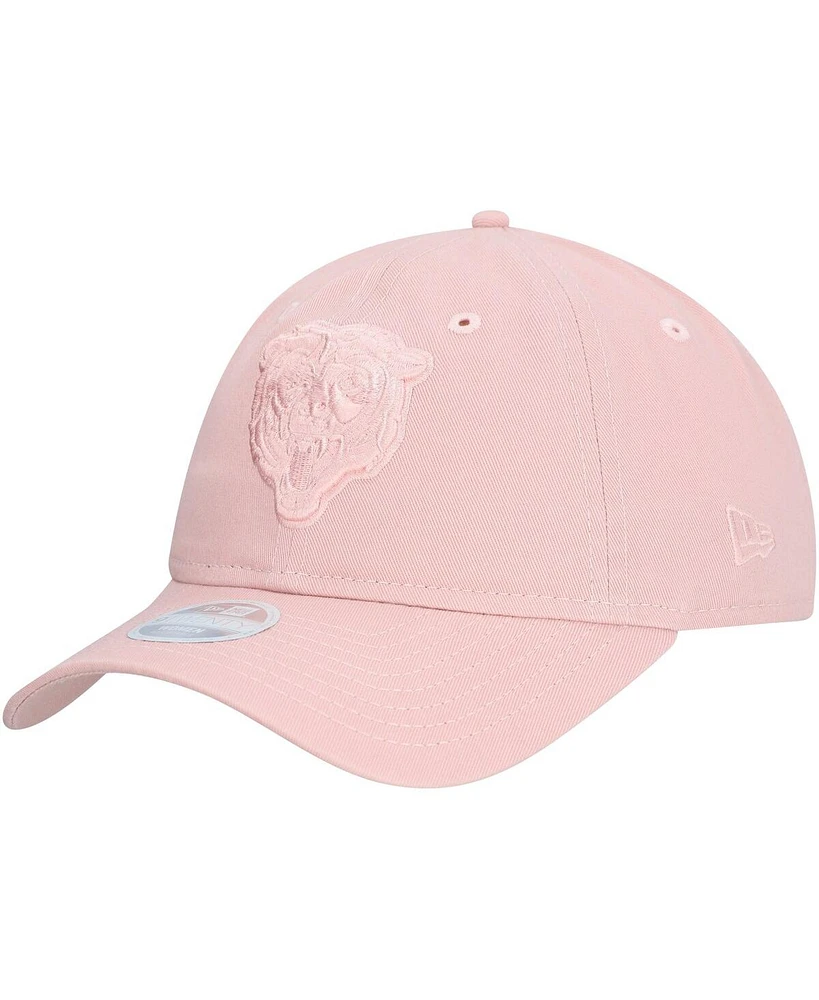 New Era Women's Light Pink Chicago Bears Main 9TWENTY Adjustable Hat
