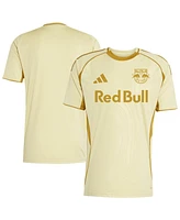 Adidas Men's Tan New York Red Bulls 2025 One Planet Pre-Match Jersey