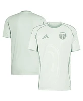 Adidas Men's Light Green Portland Timbers 2025 One Planet Pre-Match Jersey