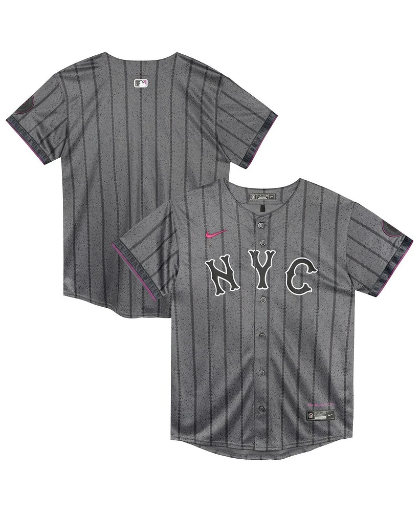 Nike Preschool Gray New York Mets City Connect Jersey