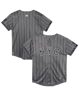 Nike Preschool Gray New York Mets City Connect Jersey