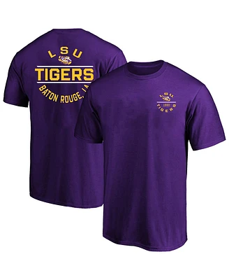 Fanatics Men's Purple Lsu Tigers Big Tall Fast Break 2 Hit T-Shirt