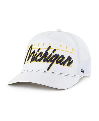 '47 Brand Men's White Michigan Wolverines Condor Hitch Brrr Adjustable Hat