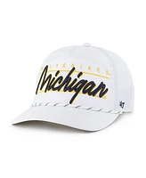 '47 Brand Men's White Michigan Wolverines Condor Hitch Brrr Adjustable Hat