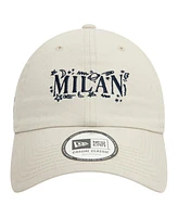 New Era Men's Tan Ac Milan Scribble 9TWENTY Adjustable Hat
