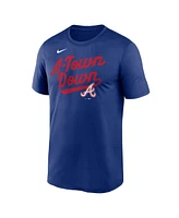Nike Men's Royal Atlanta Braves 2025 City Connect Team Phrase Script Legend Performance T-Shirt