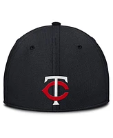 Nike Men's Navy/ Minnesota Twins Rise Swoosh Performance Flex Hat