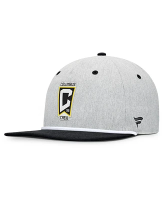 Fanatics Men's Heather Gray Columbus Crew Chip Golfer Snapback Hat