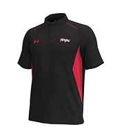 Under Armour Men's Black Maryland Terrapins Title Performance Polo Shirt