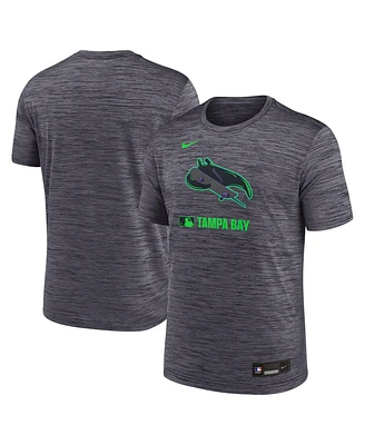 Nike Men's Black Tampa Bay Rays 2025 City Connect Authentic Collection Velocity Performance T-Shirt