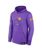 Nike Men's Purple Colorado Rockies 2025 City Connect Authentic Collection Therma Pullover Hoodie