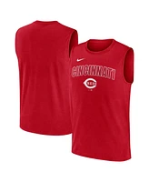 Nike Men's Red Cincinnati Reds Knockout Performance Muscle Tank Top