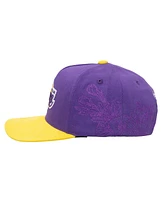 Mitchell & Ness Men's Purple/Gold Los Angeles Lakers May Flowers Adjustable Hat