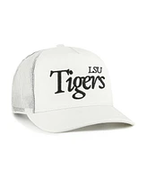 '47 Brand Men's and Women's Cream Lsu Tigers Foundation Script Adjustable Trucker Hat