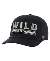 '47 Brand Men's Black Minnesota Wild Oht Military Appreciation Homeland Honor and Defend Hitch Adjustable Hat