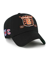 '47 Brand Men's Black Original 6 Cross Sticks Clean Up Adjustable Hat